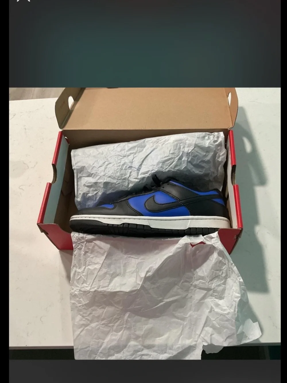 Nike Red and White Shoe Box